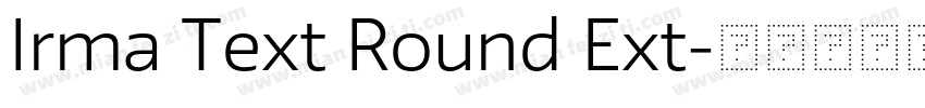 Irma Text Round Ext字体转换
